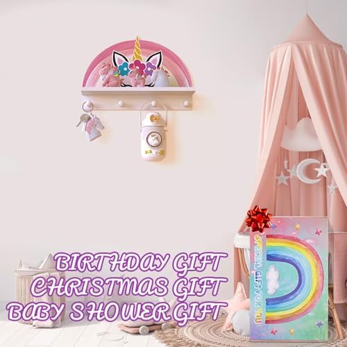 Garybank Unicorn Wall Shelf Decor for Girls Room