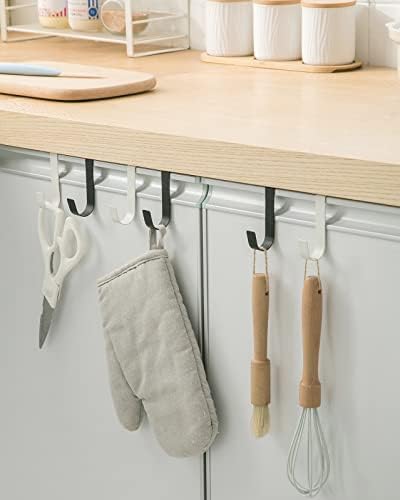 eywlwaar Cabinet Door Hooks 5 Pack Black