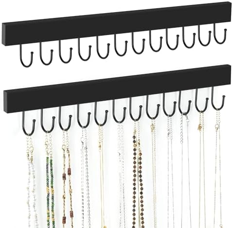 ZEDODIER 2 Pack Wall-Mount Jewelry Organizer Set