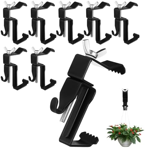 Adjustable Brick Hooks Clamp 8pcs Heavy-Duty No Drill Wall Hangers for Wreaths and Decor