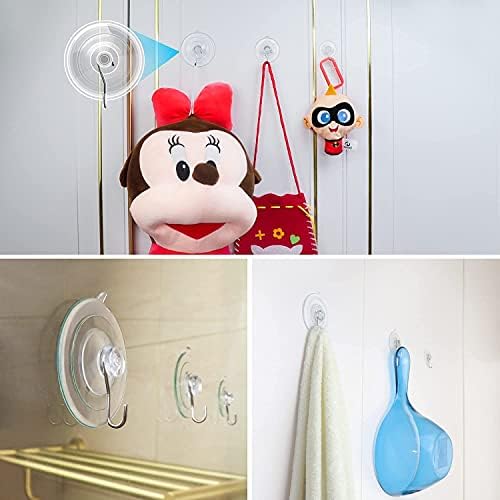 ETwinCoo All-Purpose Suction Cups Hooks Combo Set 12 Pack
