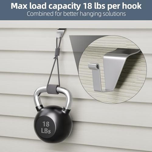 Heavy Duty Stainless Steel Hooks 20 Pack Vinyl Siding Hooks No Hole Siding Hanger