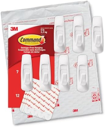 Command 5 lb Large Utility Hooks with 12 Strips