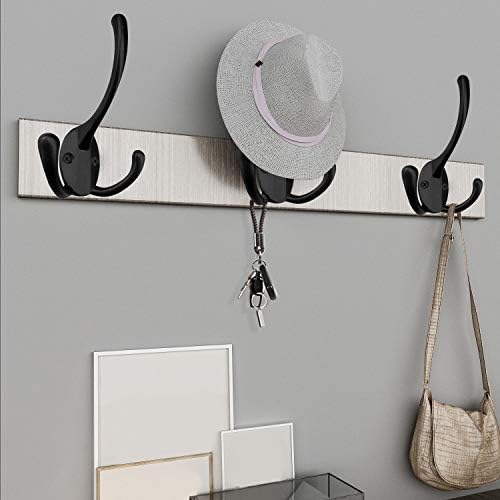 IBosins 6 Pack Heavy Duty Coat Hooks with 24 Screws