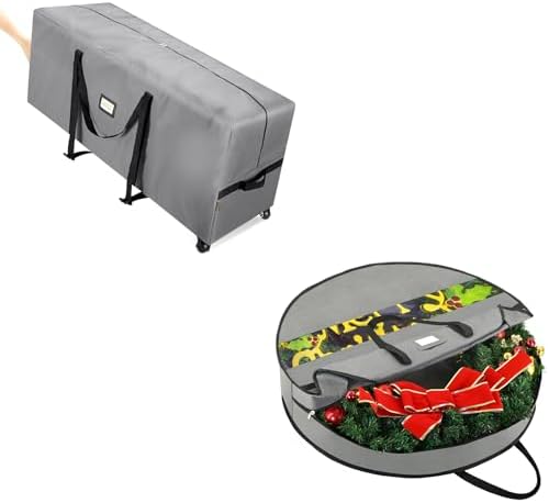 BALEINE Premium Wreath Container with 75ft Storage Bag