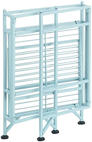 Convenience Concepts Xtra Storage Shelves - 2 Tier Folding Metal Organizer for Home Use