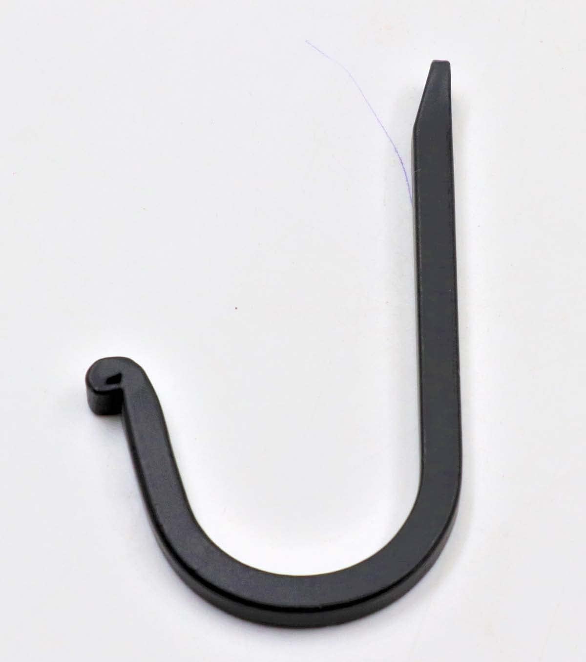 THDC Single Prong Wrought Iron Hooks Vintage Curved Metal Fasteners Heavy Duty Wall Hooks