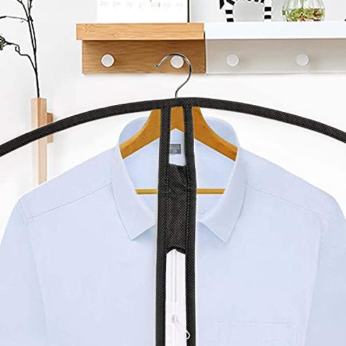 Pwsap 12-Pack Clear Breathable Garment Covers with Zipper