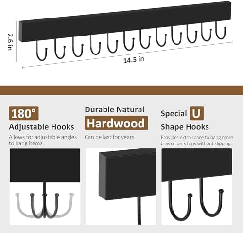 ZEDODIER 2 Pack Wall-Mount Jewelry Organizer Set