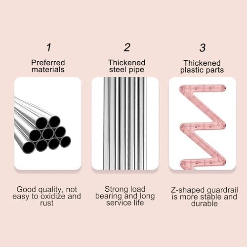 4-Tiers Simple Shoe Rack with Non-Woven Fabric Pink