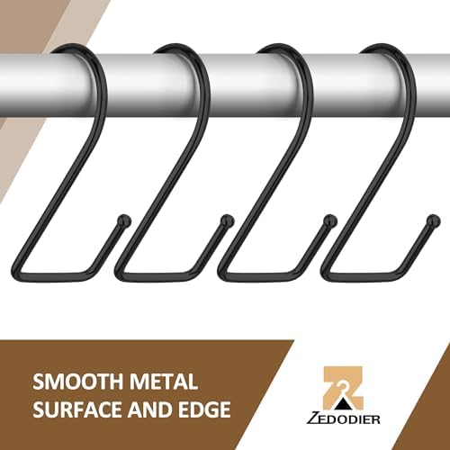 ZEDODIER 15 Pack Purse Hanger Hooks Black