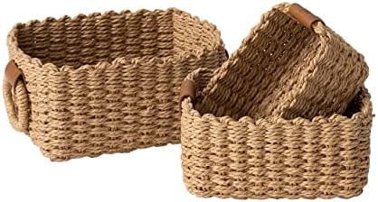 LA JOLIE MUSE Wicker Baskets for Organizing and Decor