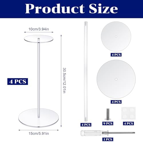 4-Piece Premium Hat Display Stand