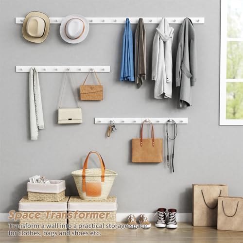 Forbena 4-Pack Heavy Duty Wall Mount Coat Hooks
