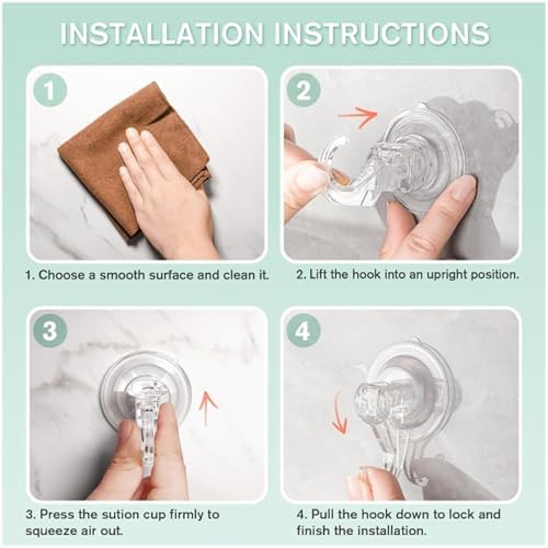 Big Size Suction Cup Hooks for Wreath Hanger