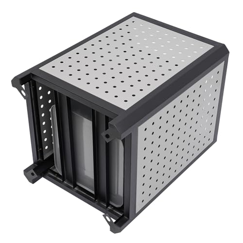 Commercial Waste Container Trash Can with Ashtray - 15 Gallon Stainless Steel