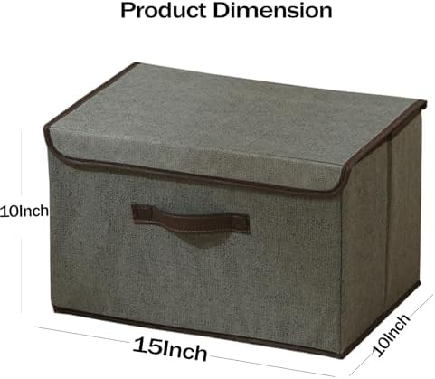 4Pack Large Storage Bins with Lid Grey