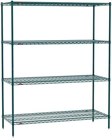 METRO Super Erecta 4 Tier Industrial Wire Shelving Unit with 2000 lbs Capacity