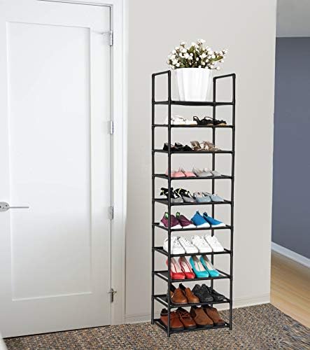 FIDUCIAL HOME 10 Tiers Sturdy Shoe Rack 20-25 Pairs