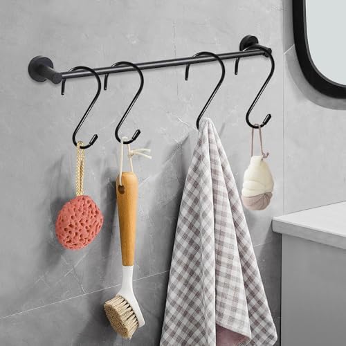 4 Pack 6 Inch Heavy Duty S Hooks with Rubber Coating
