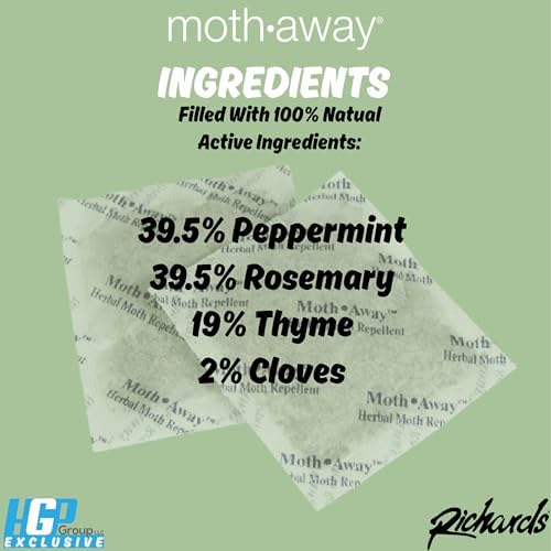 Richards Moth Away Herbal Value Pack 72 Sachets