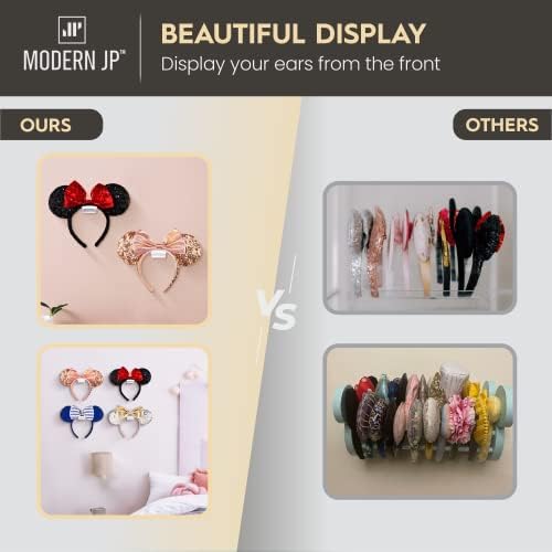 Modern JP Adhesive Hooks for Disney Ears 8-Pack - USA Patented White