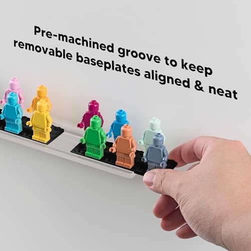 3-Pack Minifigure Display Case With Acrylic Shelves And Black Baseplates