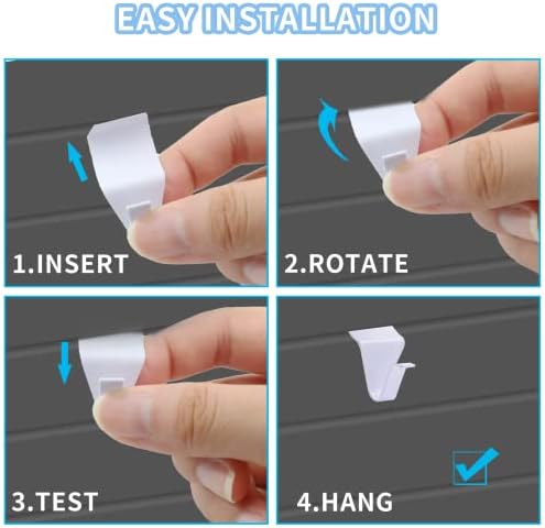 Biaungdo 24 Pcs Vinyl Hooks Heavy Duty Siding Clips
