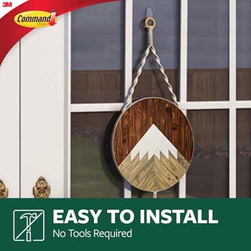 Command Outdoor Large Clear Wall Hooks 4 lb
