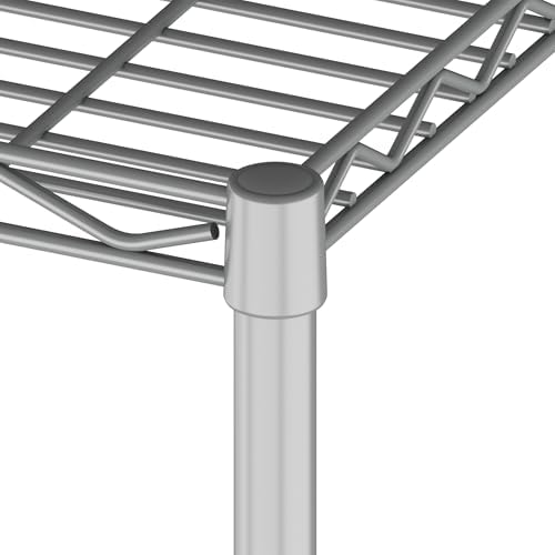 HOMEFORT 5-Tier Metal Storage Shelving Unit in Grey