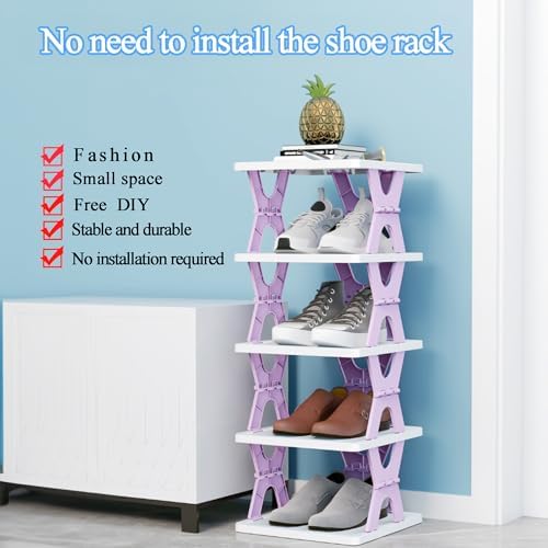 Collapsible Shoe Rack Organizer 6 Tiers Space Saving