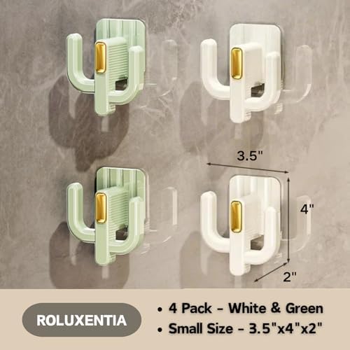 4 Pack Wall Mounted Shoe Rack - White Green Hanging Organizer