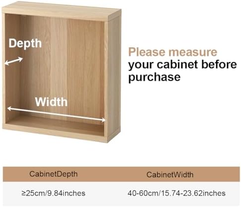 Hershii Adjustable Closet Shelf Rod Organizer 1574-2362 Inches