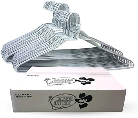 100 Pack 18 Inch Wire Hangers for Standard Clothes
