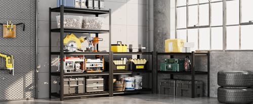 5-Tier 35 W x 158 D x 72 H Heavy Duty Garage Shelving Unit
