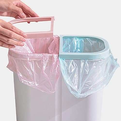 Bins Recycling Waste Bin For Kitchen Home Decor With Wooden Handle