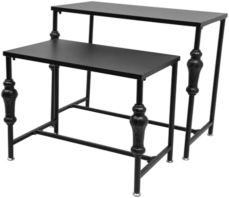 2 Pcs Free Standing Display Tables for Retail Stores