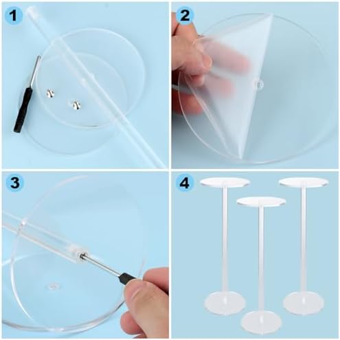 6PCS Acrylic Hat Stand - Clear Display Rack for Hats and Wigs