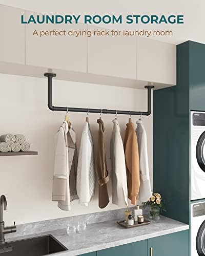 OROPY Industrial Pipe Clothes Rack Wall Mounted Set of 2