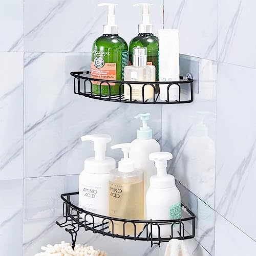 Vivinin 15 Pack Shower Caddy Adhesive Hooks No Drilling