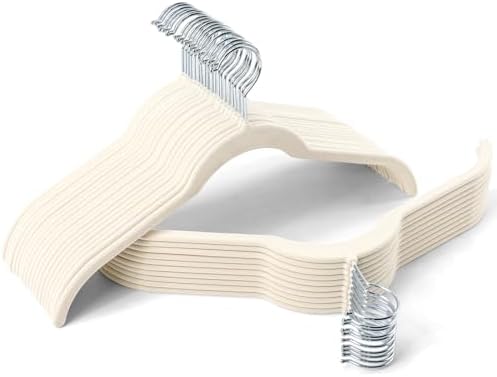 30 Pack Premium Velvet Shirt Hangers with Swivel Hook and Non-Slip Surface