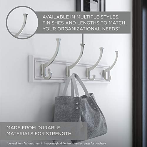 LIBERTY Wall Mounted Coat Rack with 6 Hooks 27 Inch