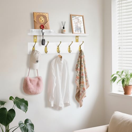 Lampaggio Wall Mounted Coat Rack with Shelf