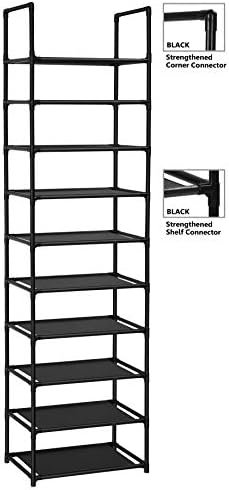 FIDUCIAL HOME 10 Tiers Sturdy Shoe Rack 20-25 Pairs