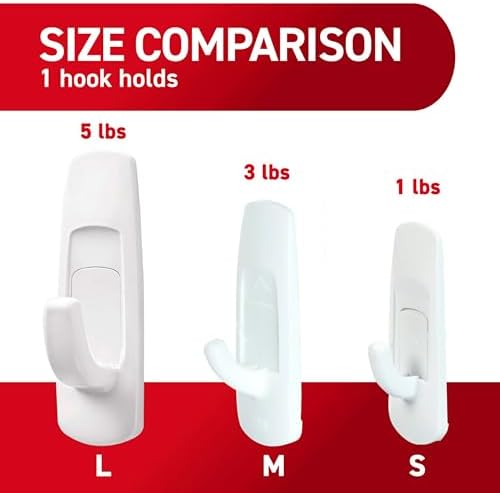 Command 5 lb Large Utility Hooks with 12 Strips