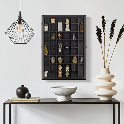 Gallery Solutions Black Wall-Mounted Display Case