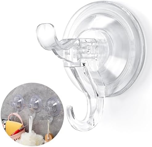 ANDGOO 30 Pack Heavy Duty Shower Suction Hooks