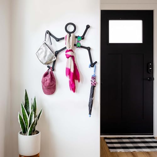Three by Three Seattle FITCHECK Wall Rack in Black Metal
