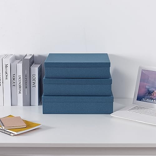 Soul Lane Decorative Storage Boxes Set Navy Blue