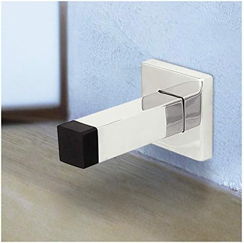 Nuk3y Modern Square Door Stop and Coat Hook 2 Pack
